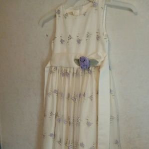 Lavender Flowered Dress